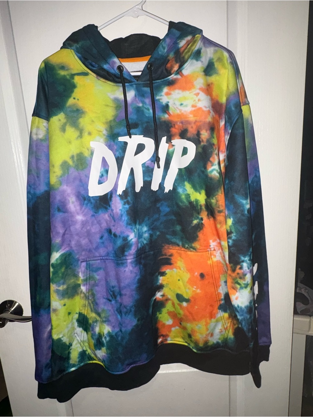 DRIP Men’s Tie-Dye Pullover Hoodie - Multicolor 4XL